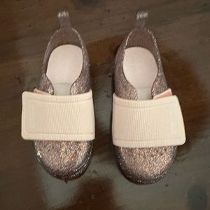 Mini Melissa Girl's Jelly Pop Sneaker, Pink Glitter, size 9, EUC